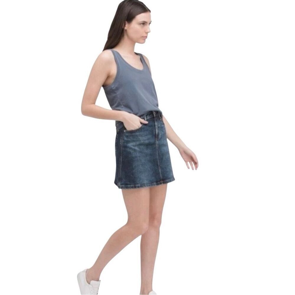 AG Adriano Goldschmied A-line demim skirt 25